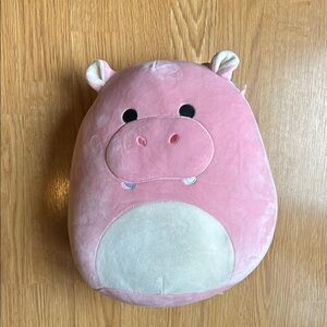 Squishmallow Pink Hippo “Ridelle” Plush